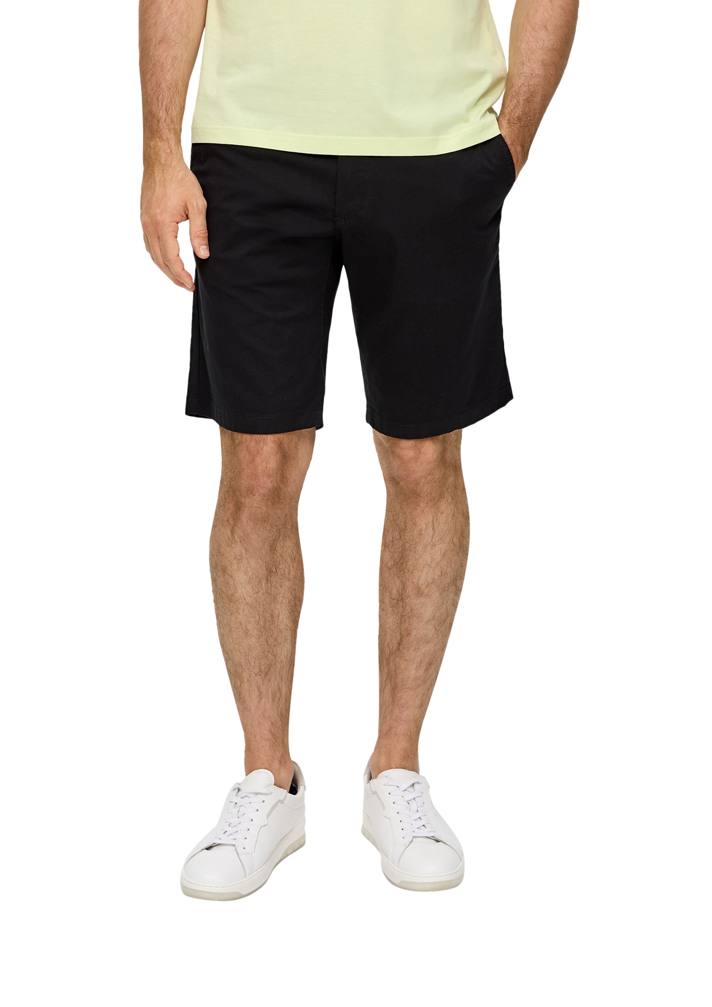 Regular Pantalon chino s.Oliver en noir : devant