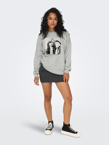 Sweat-shirt 'Kate' ONLY en gris