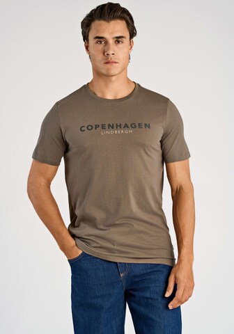 Lindbergh Shirt 'Copenhagen' in Brown: front