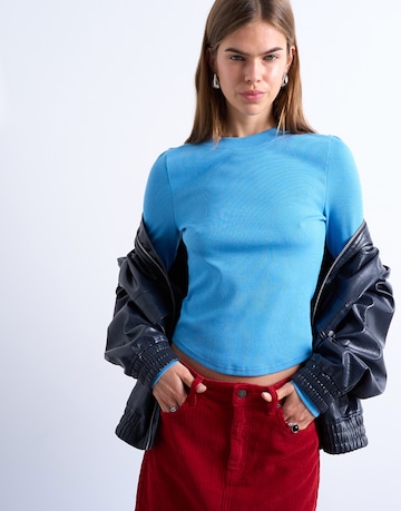 TOPSHOP Shirt 'BEA' in Blue: front