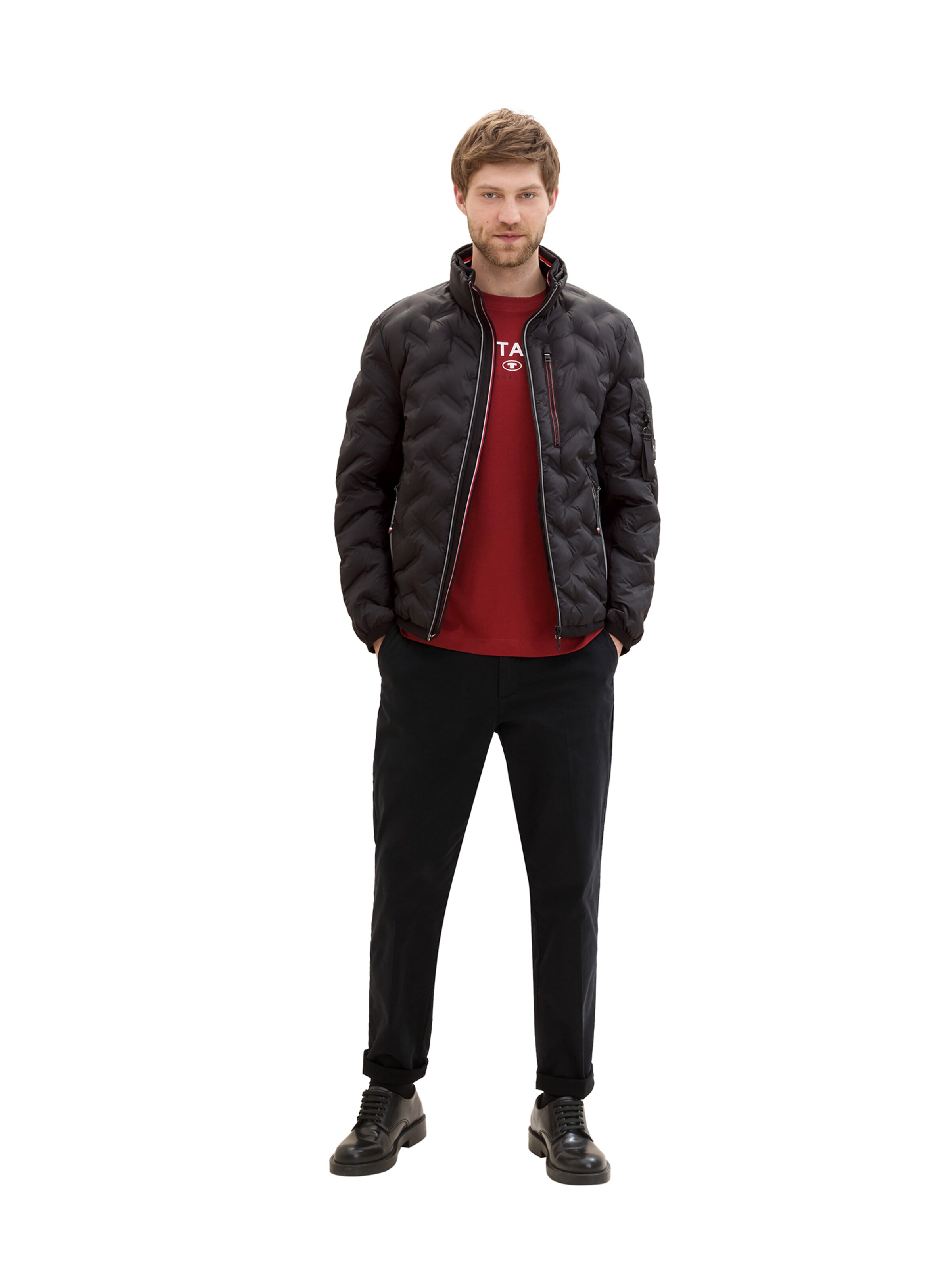 TOM TAILOR Jacke in Schwarz