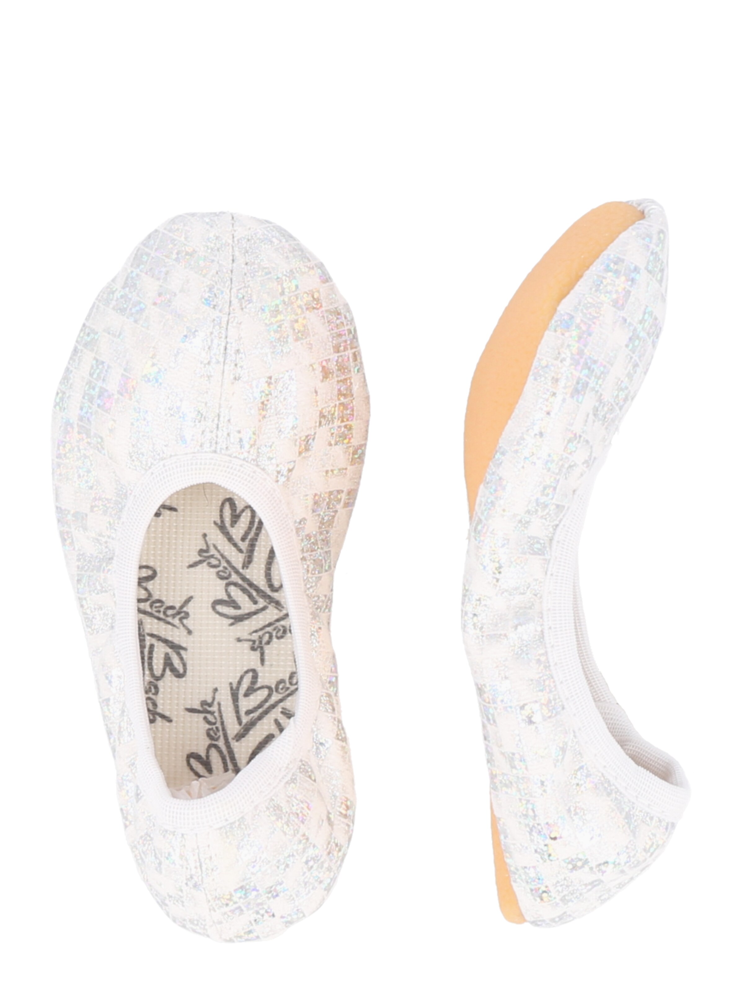 Pantoufle 'Glamour' BECK en blanc