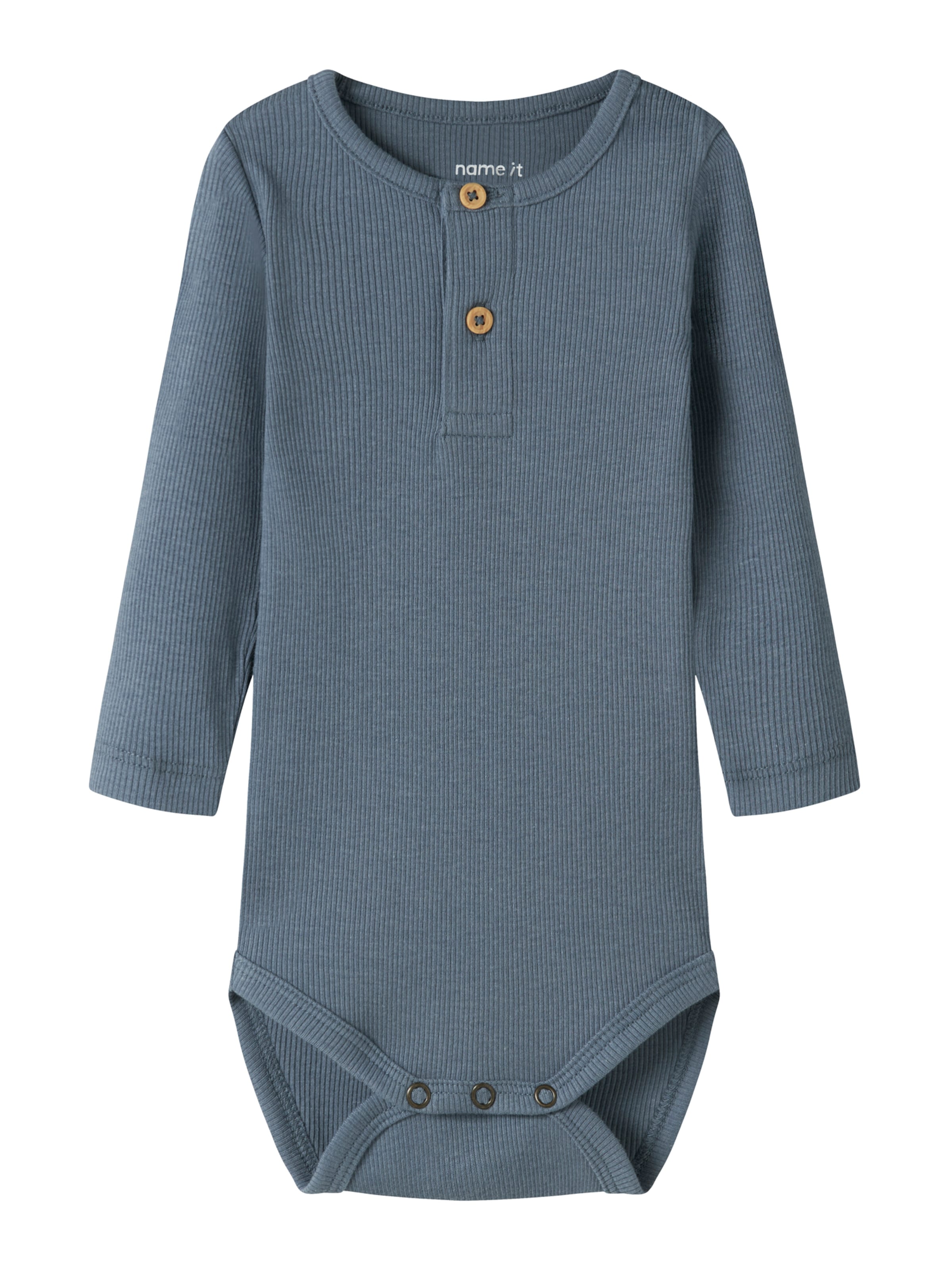 Barboteuse / body 'NBMKab' NAME IT en bleu : devant