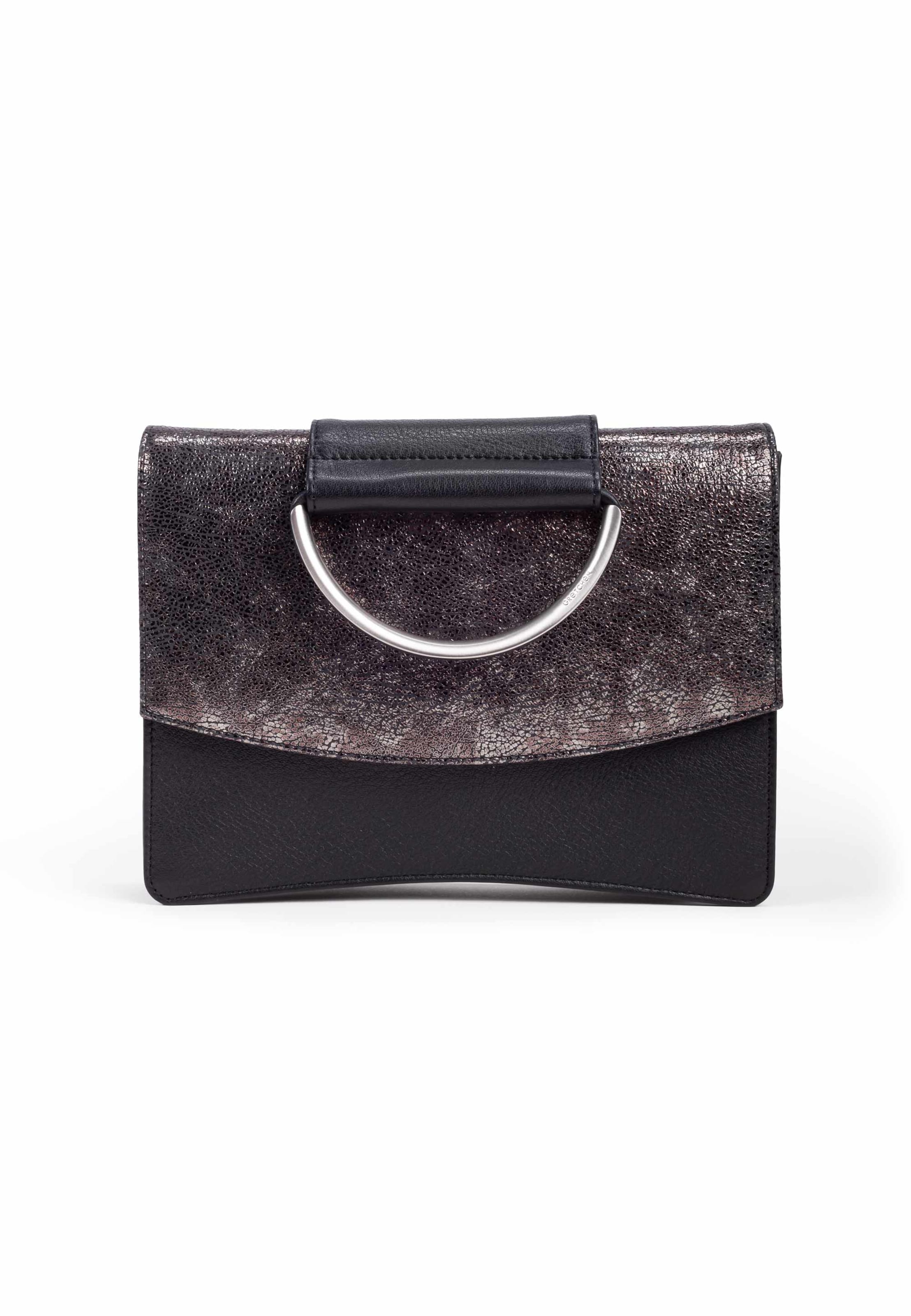Gretchen Schultertasche 'Oyster Clutch Three' in Schwarz: Vorderseite
