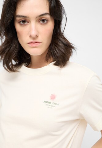 T-shirt 'Floris' MUSTANG en blanc