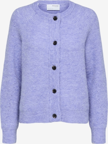 Cardigan 'Lulu' SELECTED FEMME en violet : devant