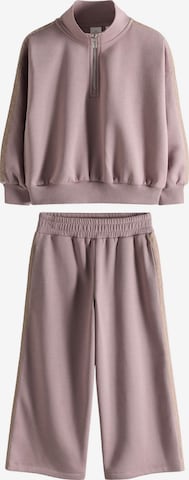 The Set Sweat suit in Purple: front
