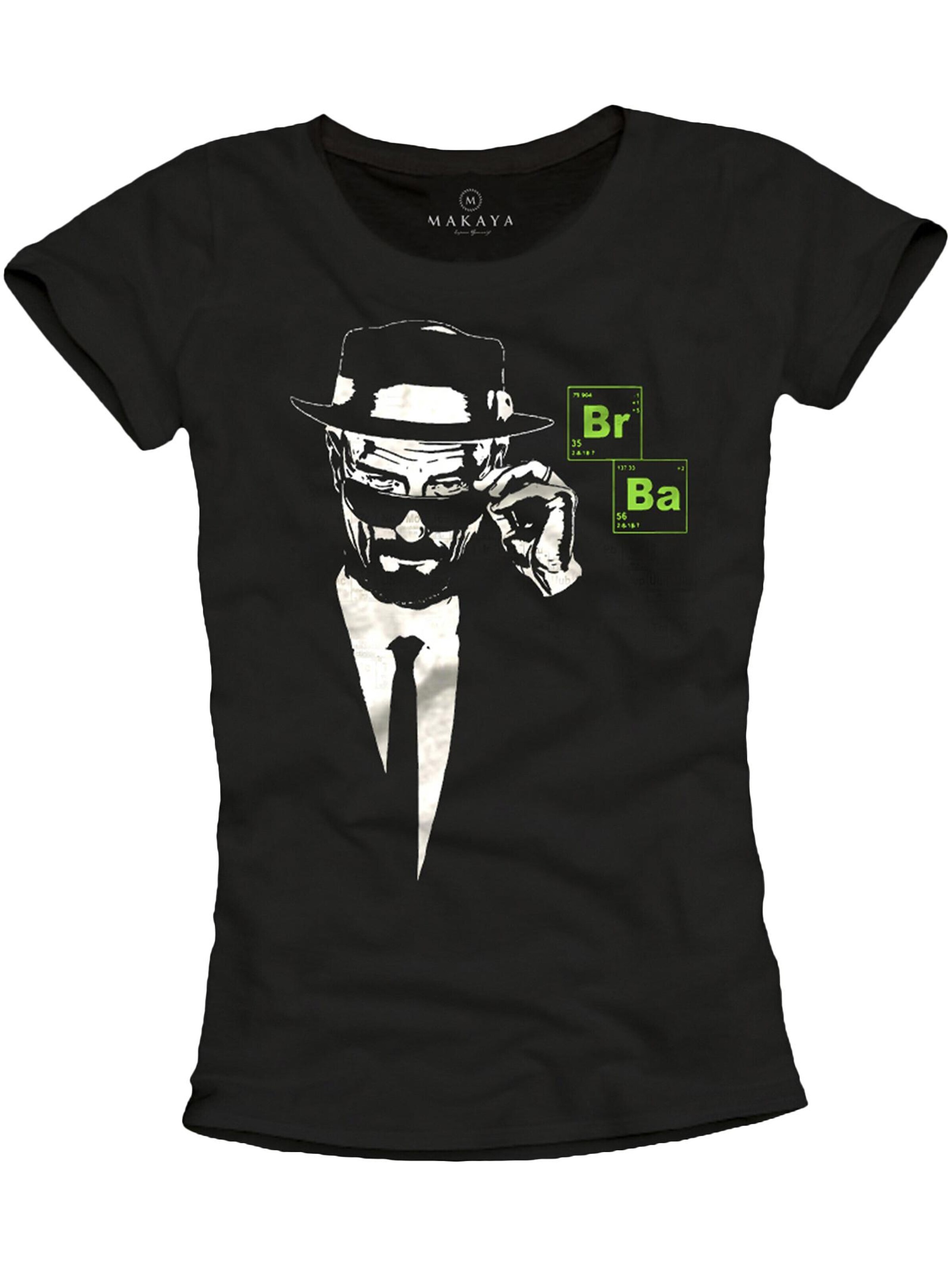 MAKAYA Shirt 'Br Ba' in Black: front