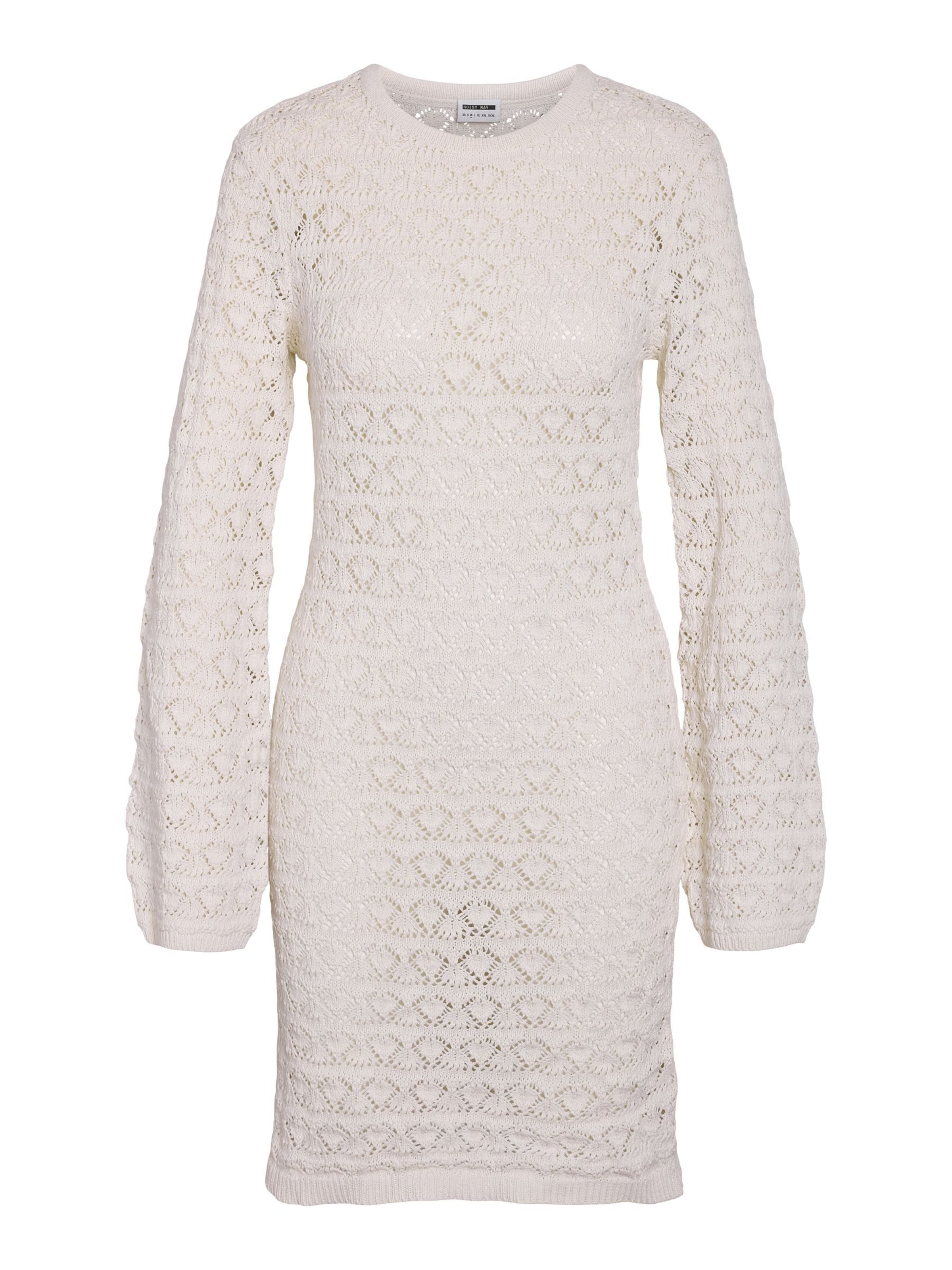 Noisy may Gebreide jurk 'NMLAIKA' in de kleur Lichtgrijs, Productweergave