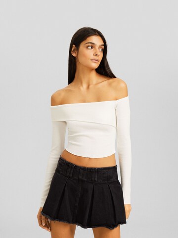 Bershka Trui in Beige: voorkant