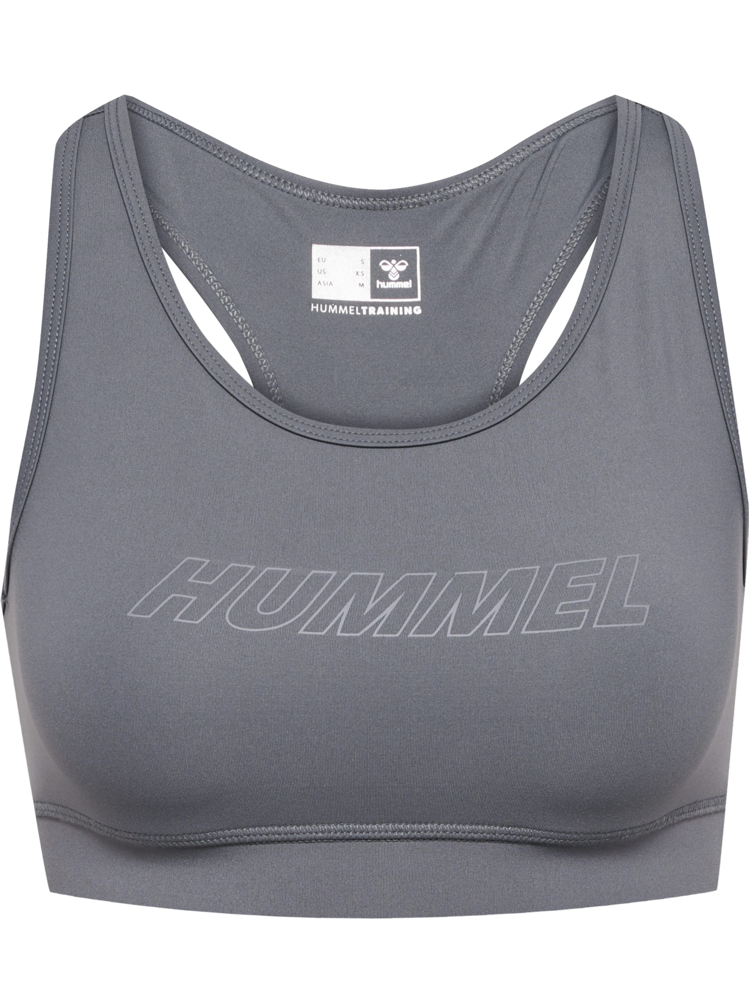Hummel Sports-BH 'TE FUNDAMENTAL' i grå: forside