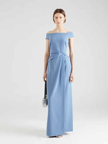 Robe de soirée Lauren Ralph Lauren en bleu : devant