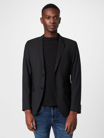 Karl Lagerfeld Slim fit Business Blazer in Black: front