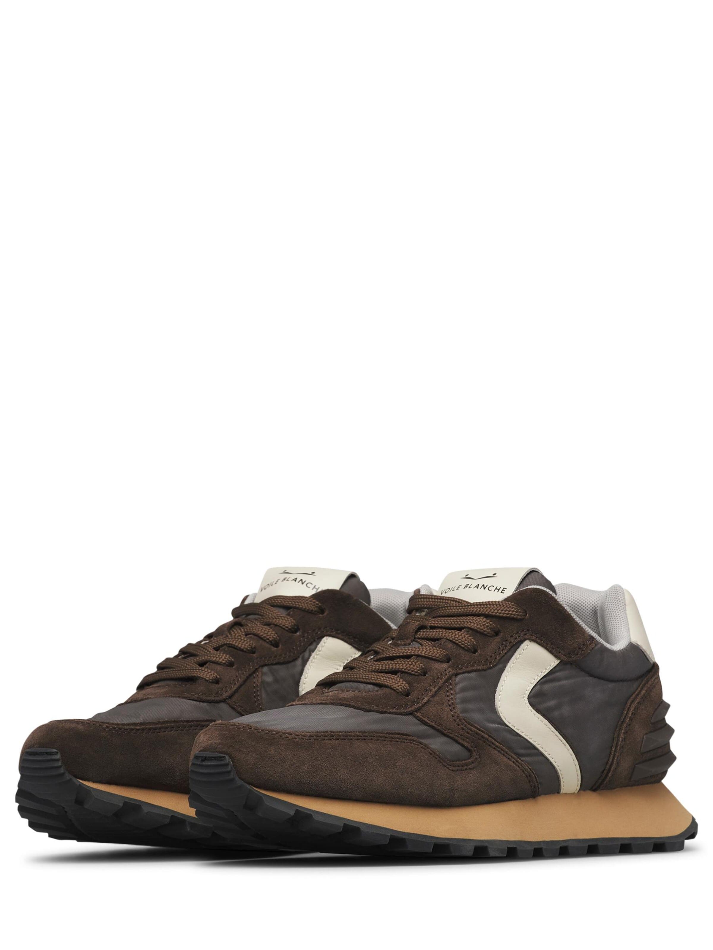 Voile blanche Sneakers laag 'PARIS POWER MAN.' in Bruin