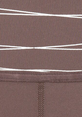 VIVANCE Slim fit Workout Pants in Brown