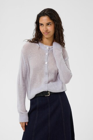SAINT TROPEZ Strickjacke 'Sabbara' in Lila: Vorderseite