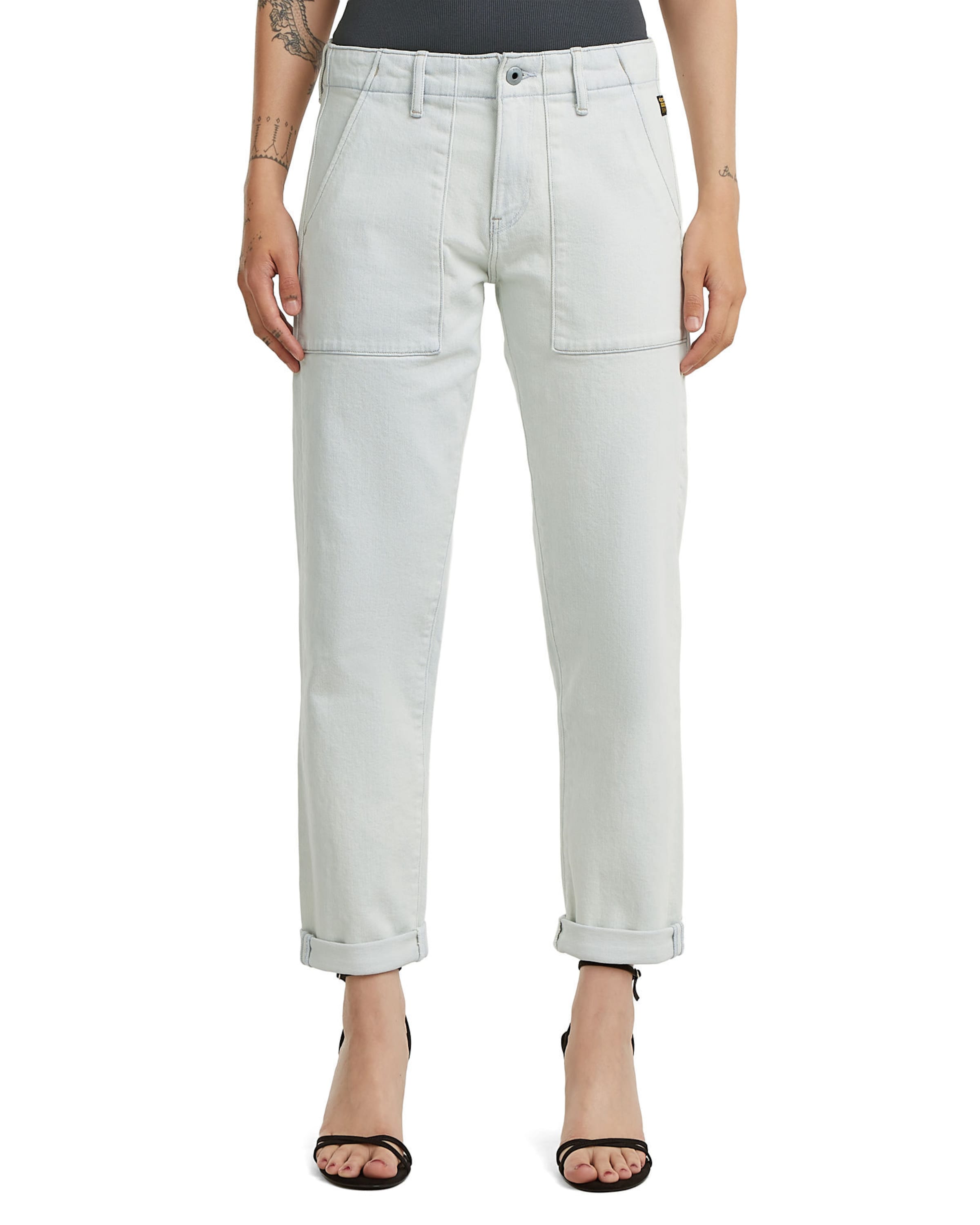 G-STAR Loose fit Jeans 'Kate Boyfriend Fatigue Jeans' in Blue: front