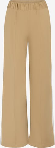 SAINT TROPEZ Wide Leg Bukser i beige: forside