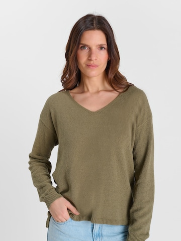 Pull-over Le Temps Des Cerises en vert : devant