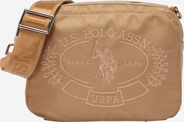 U.S. POLO ASSN. Taška přes rameno 'SPRINGFIELD' – béžová: přední strana