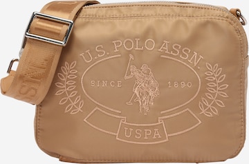 U.S. POLO ASSN. Schoudertas 'SPRINGFIELD' in Beige: voorkant