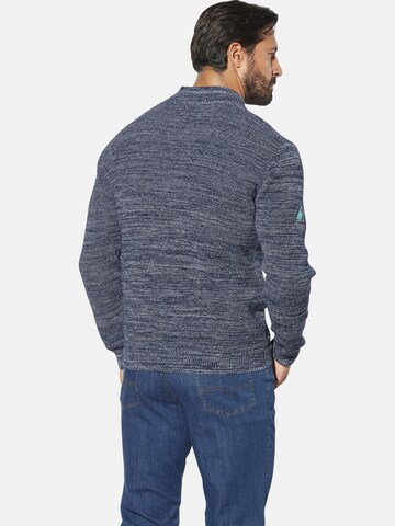 Jan Vanderstorm Gebreid vest 'Aksellund' in Blauw