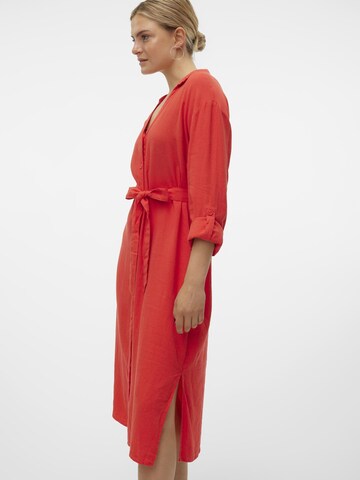 VERO MODA Shirt dress 'VMLinn' in Red