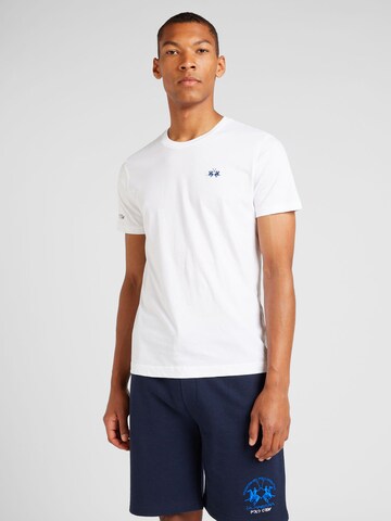 La Martina Shirt in White: front