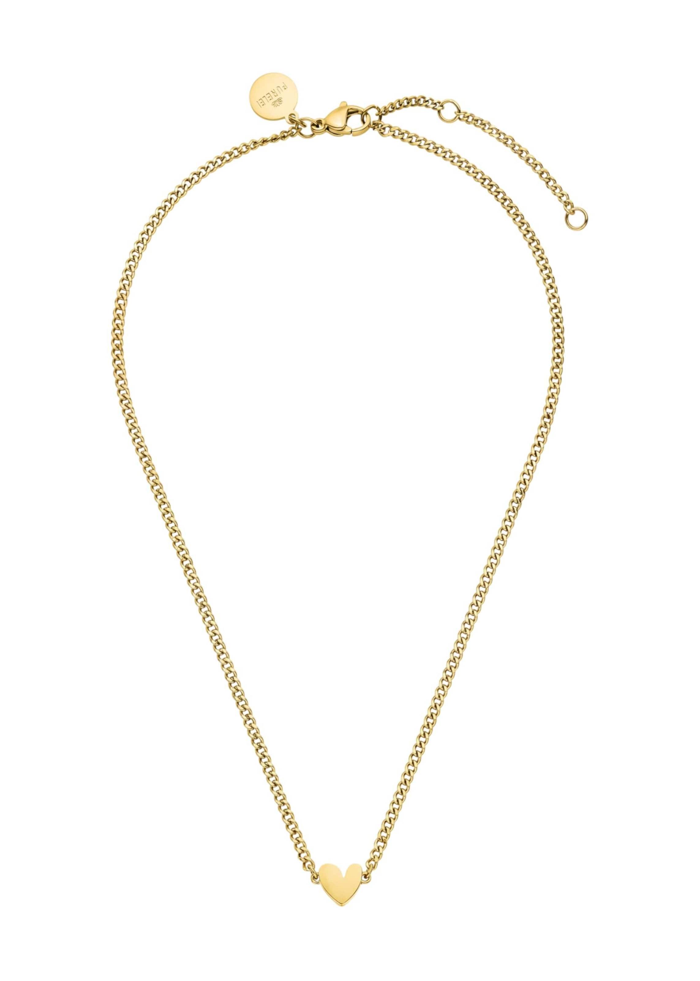 PURELEI Kette 'Tiny Heart' in Gold: Vorderseite