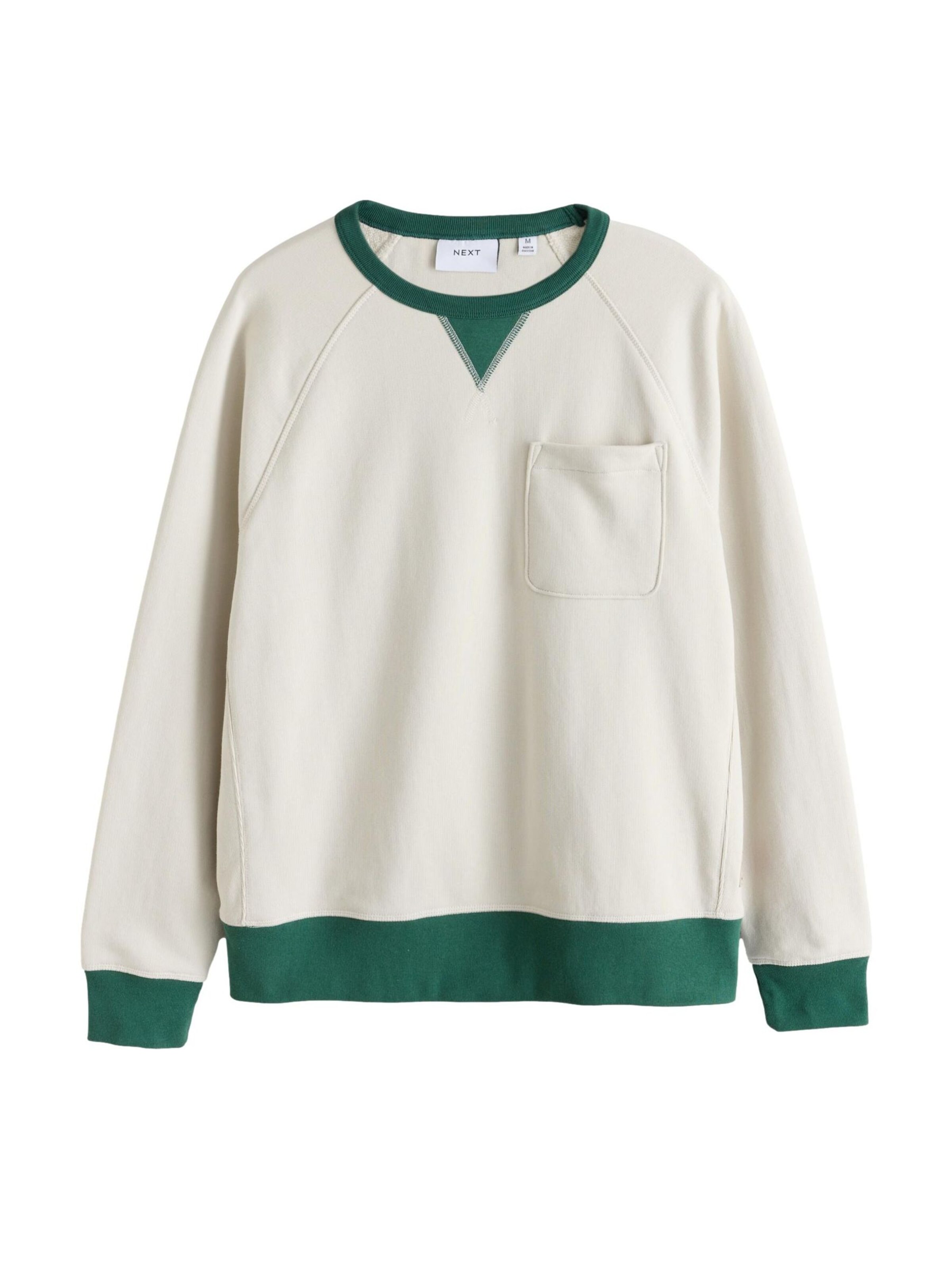 Sweat-shirt Next en blanc : devant