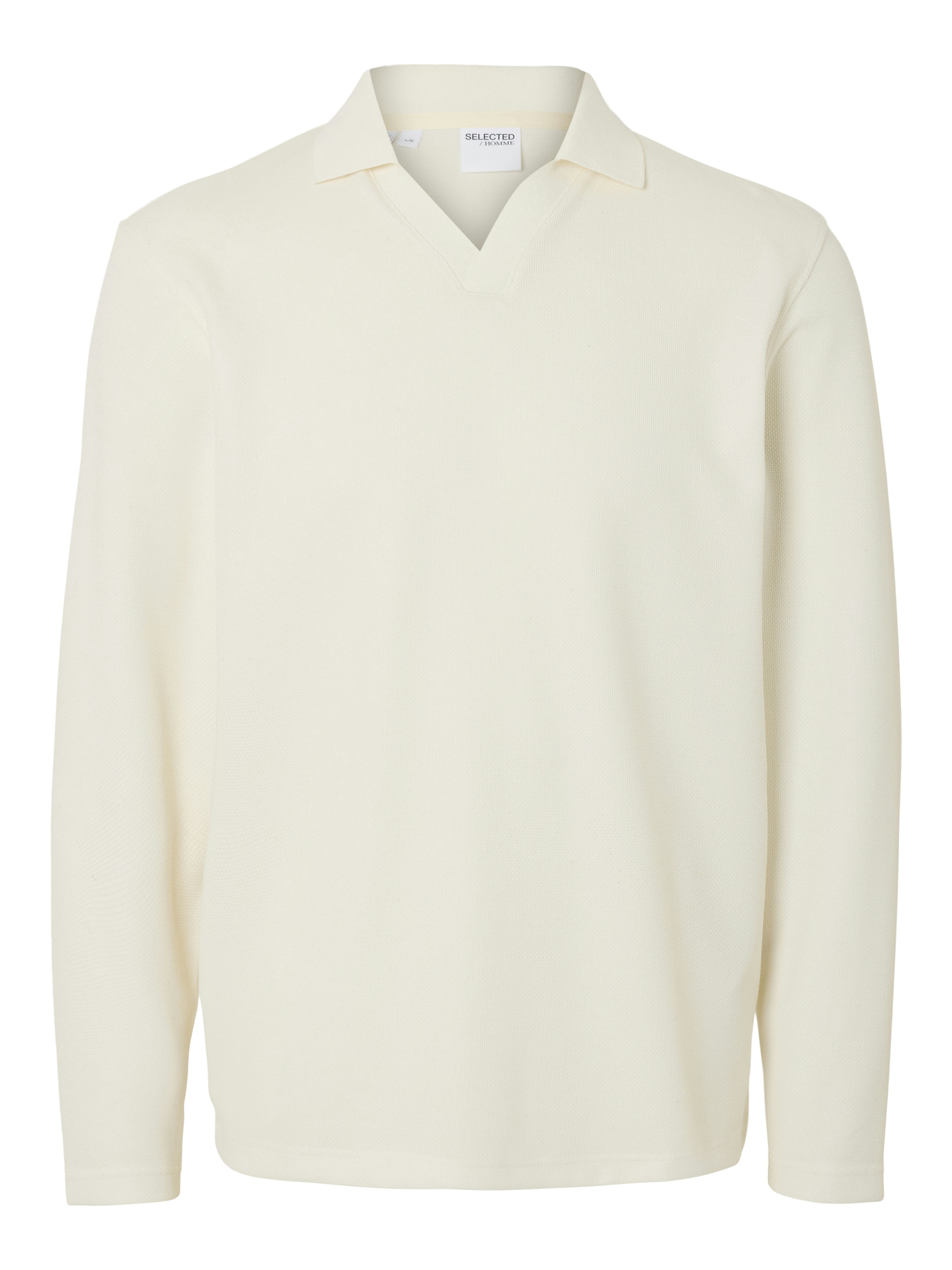 T-Shirt 'SLHPhil' SELECTED en beige : devant