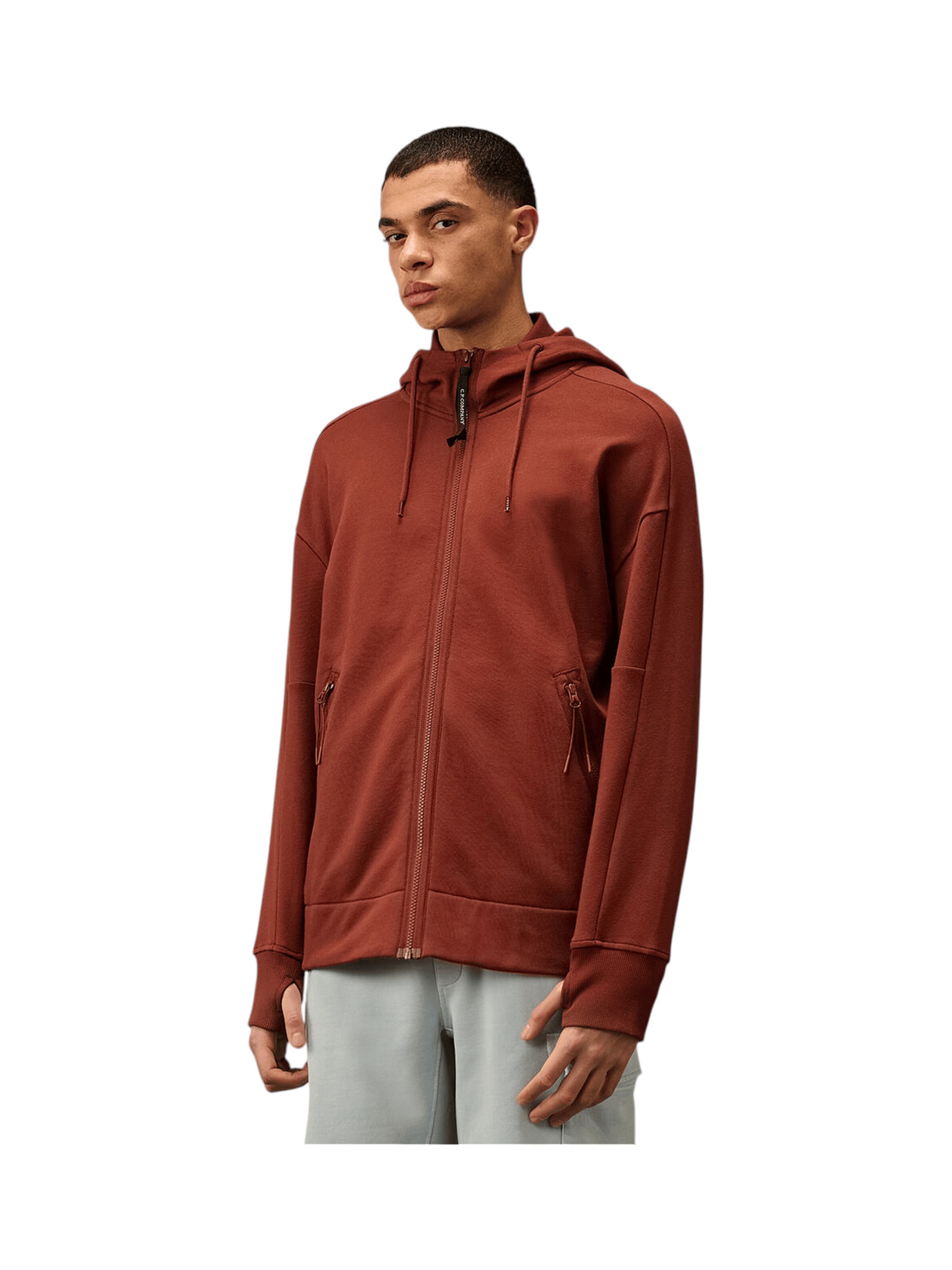 C.P. Company Sweat jacket in Brown: front
