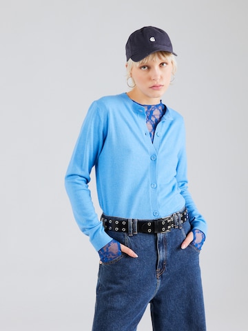 OBJECT Gebreid vest 'THESS' in Blauw