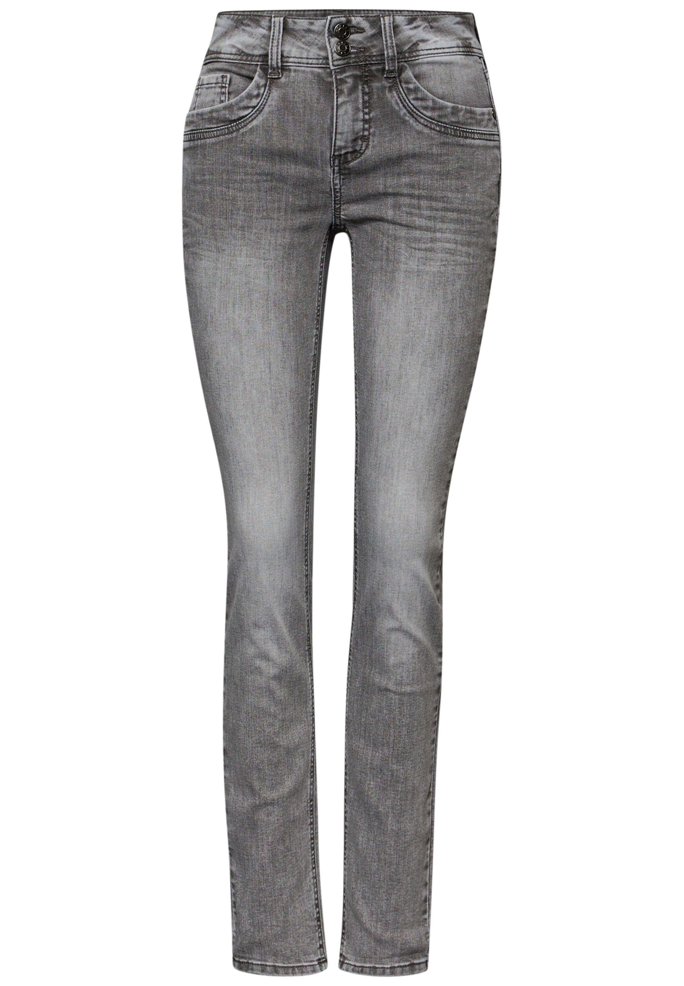 STREET ONE Regular Jeans in Grau: Vorderseite