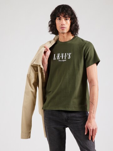 LEVI'S ® Klasický střih Tričko – zelená: přední strana