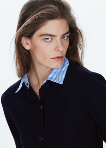 MANGO Knit cardigan 'MARZO' in Blue: front