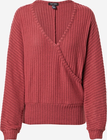 Pull-over NEW LOOK en rouge : devant