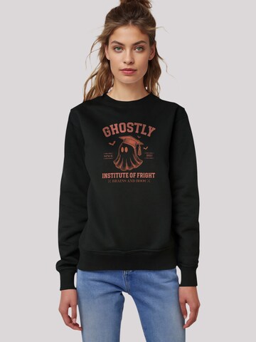 F4NT4STIC Sweatshirt 'Halloween University Ghostly' in Schwarz: Vorderseite