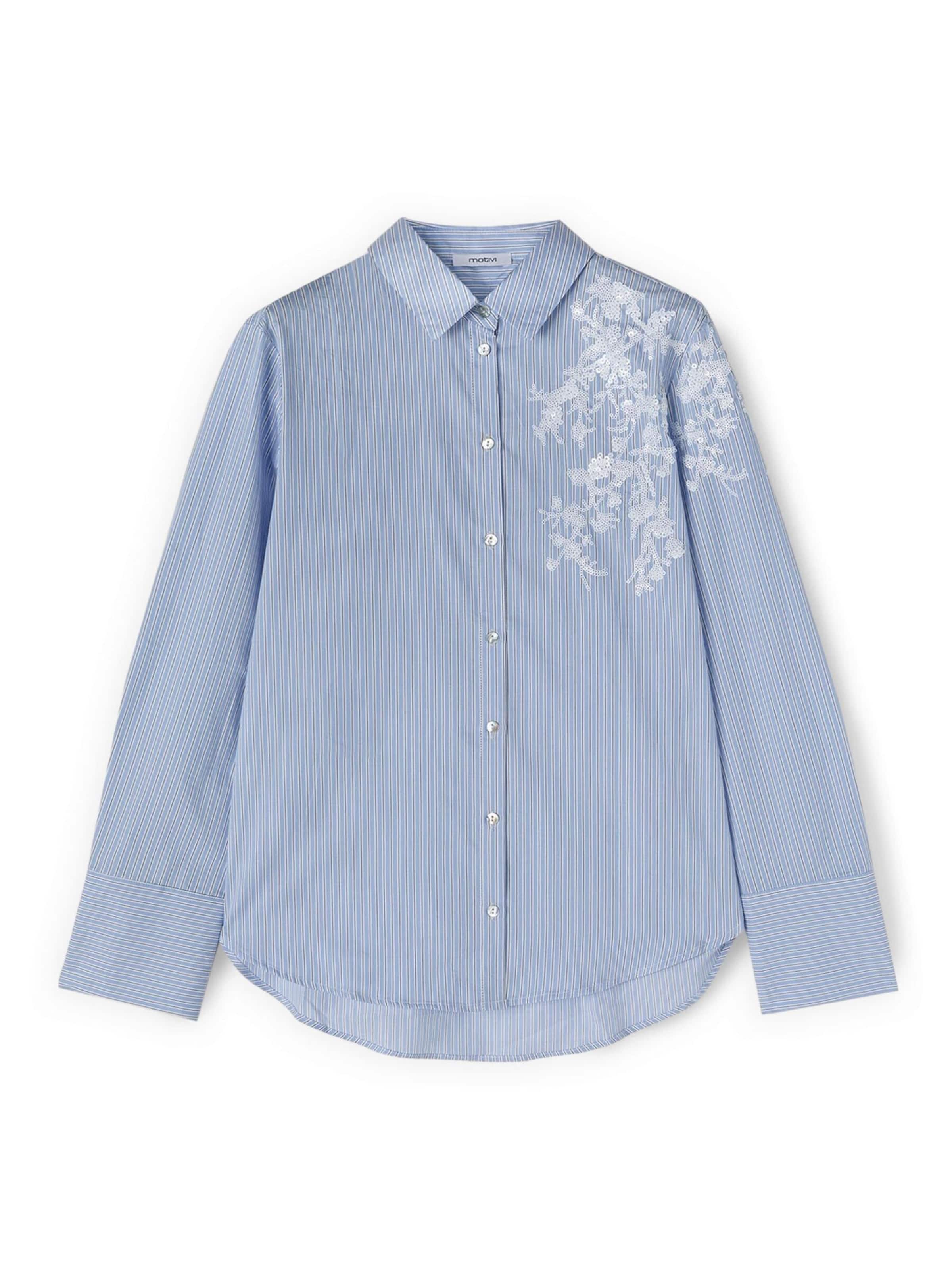 Camicia da donna di MOTIVI in blu: frontale