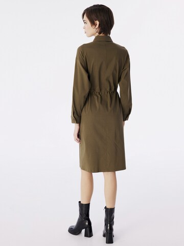 Twist Shirt Dress in Green