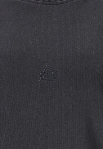 SOS Sweatshirt 'Bovec' in Schwarz