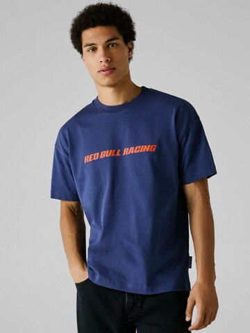 T-Shirt Red Bull Racing x Pepe Jeans en bleu : devant