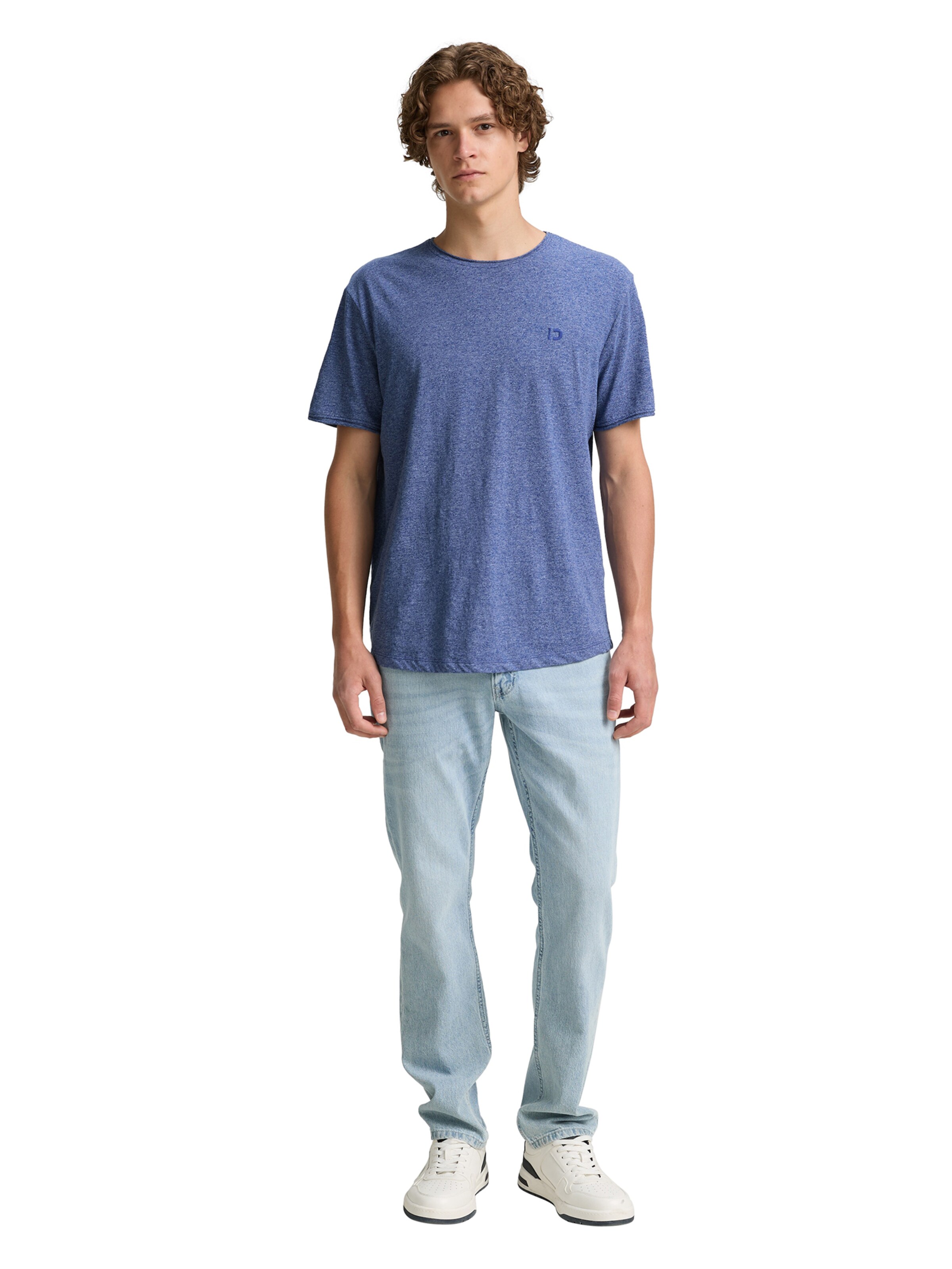 TOM TAILOR DENIM regular Μπλουζάκι σε μπλε