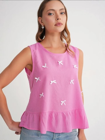 MixRay - Blusa em rosa: frente