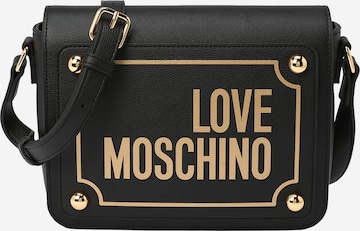 melns Love Moschino Pleca soma 'Magnifier': no priekšpuses