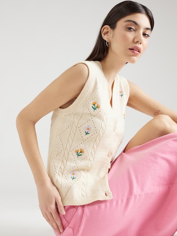 OBJECT Knitted Vest 'THESS' in Beige
