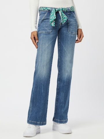 Le Temps Des Cerises Bootcut Jeans in Blau: predná strana