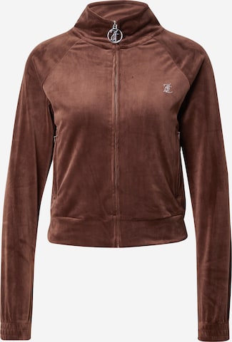 Juicy Couture Zip-Up Hoodie 'Tanya' in Brown: front