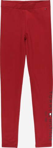 Leggings di TOMMY HILFIGER in rosso: frontale