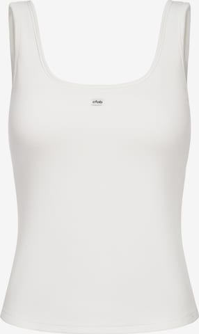 cfab (formerly creamy fabrics) Top 'Cotton Tank with Built-In Wireless Bra' in Weiß: Vorderseite